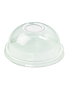 100 Pcs - Couvercle dôme transparent PLA- FK-DLGC12/2 - Diam: 9,2 cm, Hauteur: 4 cm