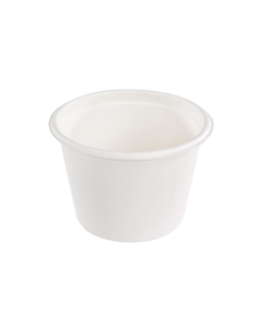 50 Pcs - Gobelet pulpe blanc 473 ml Diam: 11,6 cm 11,6 x 7,4 x 8,3 cm