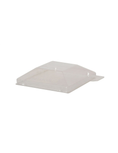 50 Pcs - Couvercle PET "Klarity" - 6,5 x 6,5 cm, idéal pour vos contenants horeca