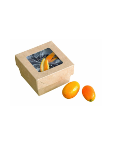 25 Pcs - Boîte carrée carton brun "Kray" - 200 ml, 8,5 x 8,5 cm, Hauteur: 4 cm 2