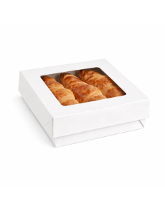 25 Pcs - Boîte carton "Kray" avec fenêtre - 500 ml, 13,5 x 13,5 x 5 cm 2