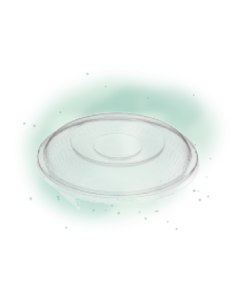 50 Pcs - Couvercle plastique transparent dôme - Diam: 16,5 cm, Hauteur: 2 cm 2