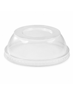 50 Pcs - Couvercle PET transparent rentrant - Hauteur: 13 mm, Design pratique