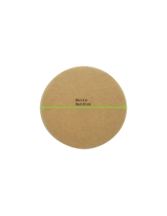 50 Pcs - Couvercle carton kraft 62 mm - 8 mm de hauteur, idéal pour emballage 2