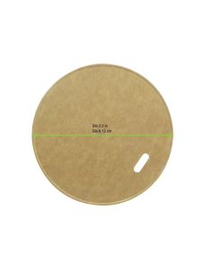 50 Pcs - Couvercle Carton Kraft - 8 cm x 1 cm, Chaud et Froid 2