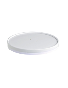 50 Pcs - Couvercle plat en carton blanc - Ø62 mm, Hauteur: 10 mm, sans plastique