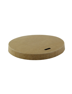 50pcs - Couvercle plat blanc en carton sans matière plastique, Waterbased Ø80mm H10 mm