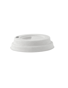 100 Pcs - Couvercle dôme blanc en pulpe - 6,2 cm, Hauteur: 2,3 cm