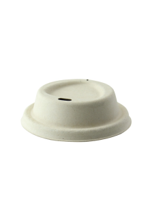 100 Pcs - Couvercle pulpe brun dôme avec bec - Diam: 8 cm x 8 cm