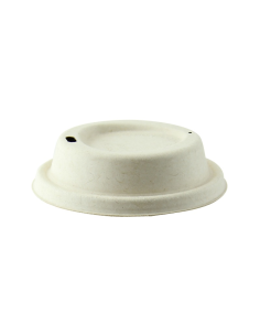 100 Pcs - Couvercle pulpe dôme brun - Diam: 9 cm, Design avec bec
