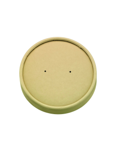 45 Pcs - Couvercle carton kraft pour chaud et froid - Diam: 18,5 cm x 1,6 cm