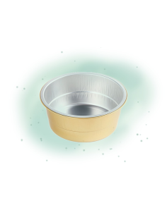 50 Pcs - Pot aluminium or/argenté - 620 ml, Hauteur: 55 mm 2
