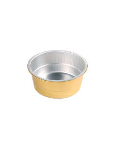 50 Pcs - Pot aluminium or/argenté - 620 ml, Hauteur: 55 mm