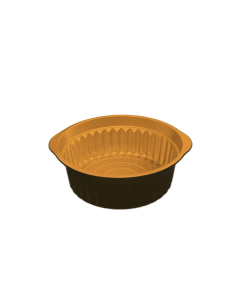 20 Pcs - Marmite aluminium argent/or - 4000 ml, Hauteur: 95 mm