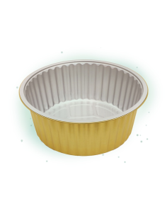 20 Pcs - Pot géant en aluminium argent/or - 5000 ml, Hauteur: 110 mm 2
