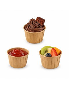 50Pcs - Moule/godet de cuisson 150ml Ø68mm H39mm 2