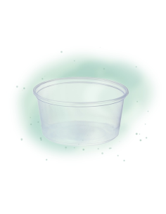 500 Pcs - Pot Deli rond transparent - 350 ml, Hauteur: 60 mm 2