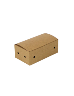 50 Pcs - Boîte Kraft 9 Nuggets 140x78mm H53mm