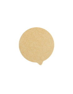 1000 Pcs - Opercovers Kraft - Diam: 123 mm, Parfait pour les emballages horeca