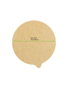 500 Pcs - Opercover Kraft - Diamètre: 190 mm, Idéal pour l'horeca 2