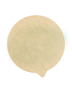 500 Pcs - Opercover Kraft - Dia: 204 mm, 500 unités pour parfaits couvercles HORECA