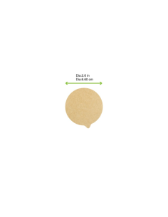 1000 Pcs - Opercouver Kraft - Diamètre 66 mm, Protecteur de qualité supérieure 2