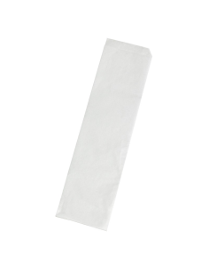 1000 Pcs - Sac papier ingraissable blanc - 34 cm x 8,5 cm, Ouvert 2 côtés