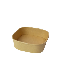 50 Pcs - Saladier KraftCarré Multi Usage 170x170mm H42mm 750ml