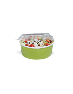 45 Pcs - Couvercle RPET transparent - Diam: 15,5 cm, Écologique et résistant 2