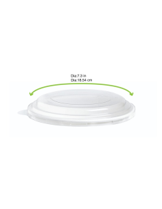 45 Pcs - Couvercle PET transparent - 18,5 cm de diamètre, idéal pour vos contenants 2