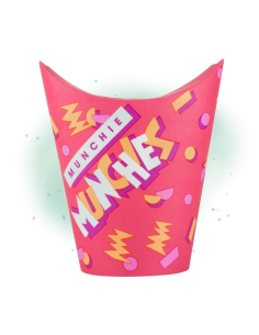 500 Pcs - Pot à wrap carton "Munchies" - 270 ml, Pratique pour vos plats à emporter 2