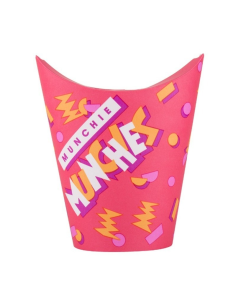 500 Pcs - Pot à wrap carton "Munchies" - 270 ml, Pratique pour vos plats à emporter