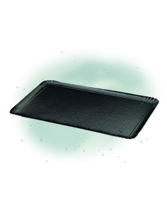 25 Pcs - Plateau carton double face or/noir - 28 x 42 cm, idéal pour service élégant 2