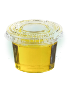 2500 Pcs - Pot rond transparent PLA - 120 ml, Ø75 mm 2
