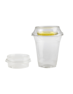 50 Pcs - Coupelle PLA transparente - 60 ml, Diam: 7,6 cm, Hauteur: 2,4 cm 2