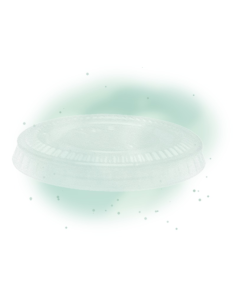 2500 Pcs - Couvercle PLA plat transparent - Ø74 mm 2