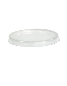 100 Pcs - Couvercle PET translucide plat - Diam: 7,3 cm, Parfait pour les contenants