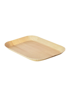 50 Pcs - Plateau decor bois clair laminé 155x105mm H12mm