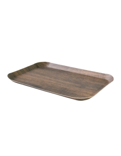 50 Pcs - Plateau decor bois foncé laminé 147x235mm H12mm