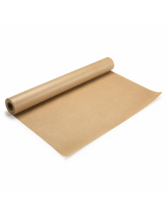 1 Pcs - Rouleau papier kraft brun - 40gsm + PE, Laize 22,5 cm x 300 m x 18 cm Diam - Diam Tube: 7,6 cm