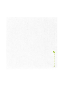 50 Pcs - Serviette en fibre de bambou blanche - 25 x 25 cm, Eco-responsable