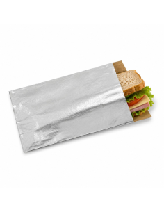 250 Pcs - Sac aluminium intérieur kraft - 14 x 22 x 7 cm, pratique et résistant 2