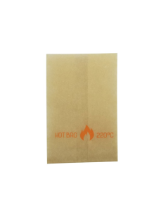 100 Pcs - Sac papier kraft brun spécial four - 8 x 6,5 x 12 cm, résistant à la chaleur