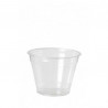 Pot dessert recyclé RPET transparent de contenance 270 ml Diam: 9,2 cm 9,2 x 5,5 x 7,4 cm x 50 unités