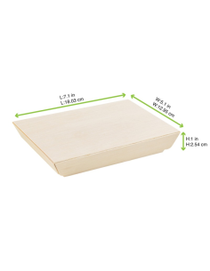 100 Pcs - Couvercle bois "Samourai" - 13 x 8 cm, idéal pour vos présentations HORECA 2