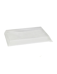 50 Pcs - Couvercle PET transparent "Samourai" - 39 x 28 cm, Hauteur: 4,5 cm