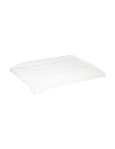 100 Pcs - Couvercle PET transparent "Samourai" - 16 x 9 cm, Hauteur: 2,2 cm