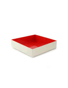 100 Pcs - Boîte bois "Samouraï" - 16 x 16 cm x 3,6 cm