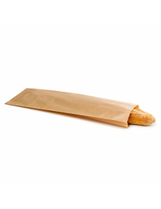 1000 Pcs - Sac sandwich papier brun - 10 cm x 35 cm x 4 cm, idéal pour horeca 2