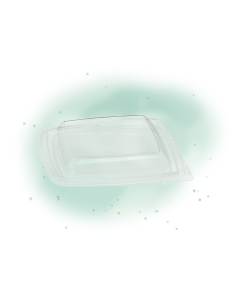 100 Pcs - Couvercle dôme plastique transparent - 19,5 x 19,5 cm, Hauteur: 3 cm 2